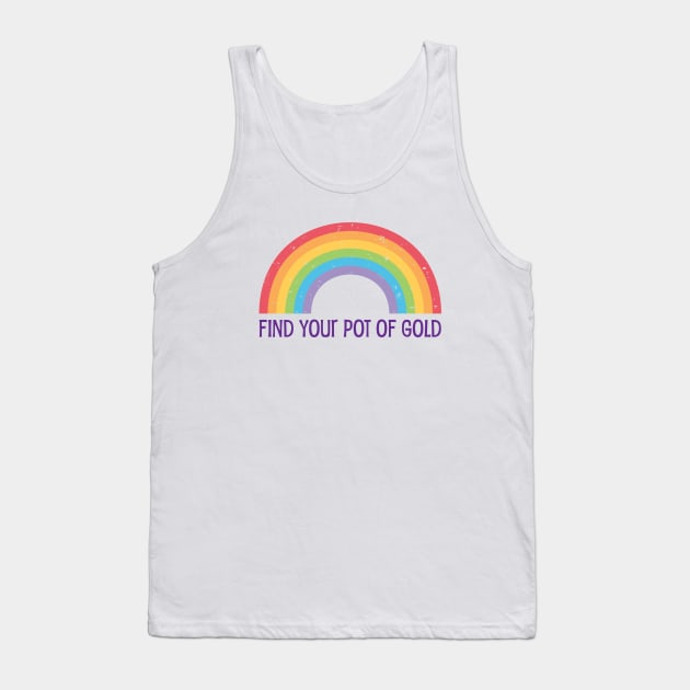 Find Your Pot of Gold - Rainbow design Tank Top by Siren Seventy One